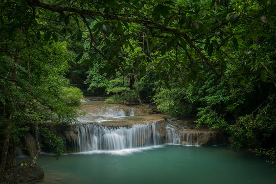 In the Thailand Jungles of Kanchanaburi is the Fairytale Realm know as Erawan © jearlwebb