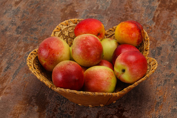 Sweet tasty fresh ripe apricots