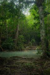 In the Thailand Jungles of Kanchanaburi is the Fairytale Realm know as Erawan