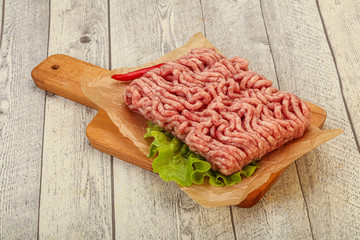 Raw Minced pork meat for cooking