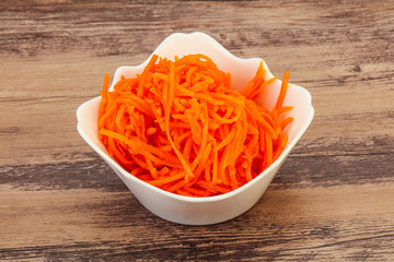 Korean carrot in the bowl
