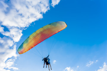 paraglider in the sky