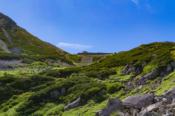 【北アルプス・立山】 室堂 登山道と一ノ越山荘