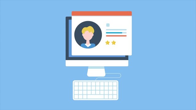 Customer data, customer profile analysis and creating buyer persona targeting prospective audience. Customer information and details management, crm software, business solution. 2d animation, 4k video
