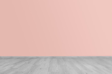 Color wall in empty room