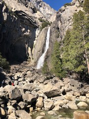 waterfall in yosemite