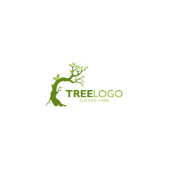 Creative tree logo design vector illustration