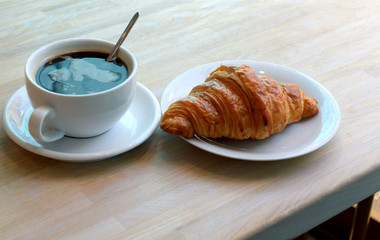 coffee and croissant