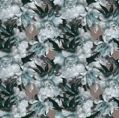 frozen leaves background