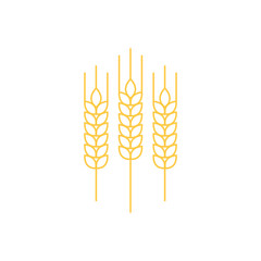 Rice symbol. Oat symbol vector. wallpaper. logo design.