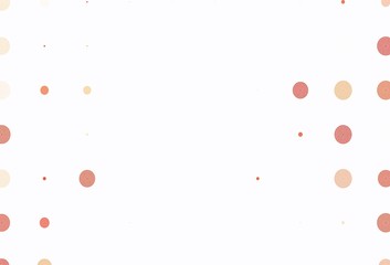 Light Orange vector texture with disks.