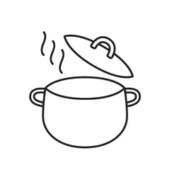 Pot vector. pot on white background. Pot doodle logo design.