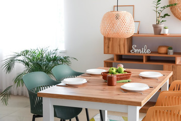 Interior of modern stylish dining room