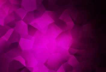 Dark Pink vector background with abstract shapes.