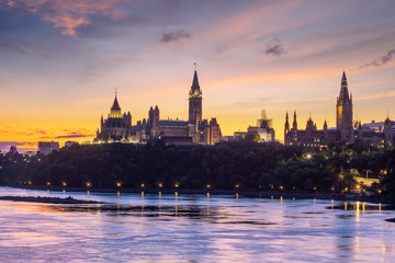 Fototapeta na wymiar Parliament Hill in Ottawa, Ontario, Canada