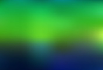 Light Blue, Green vector blurred bright template.