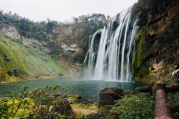 Fototapeta premium waterfall in the mountains