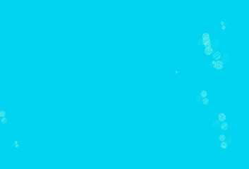 Light Blue, Yellow vector background with spots.