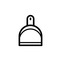 dustpan icon vector symbol template