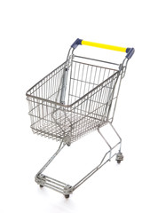 Shopping cart blue and yellow