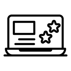 Badge worker icon. Outline badge worker vector icon for web design isolated on white background