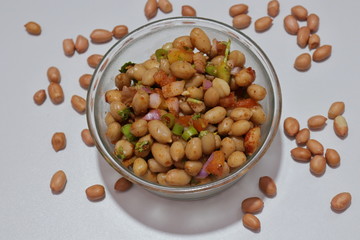 Boiled Peanuts Photography Isolated On white Background