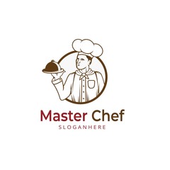 Master Chef Logo Design Vector