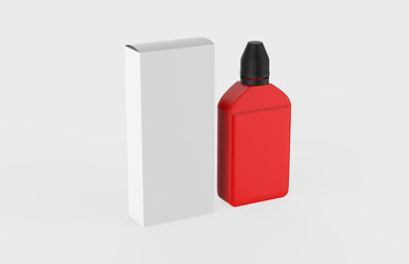 Editable  dropper bottle and cap. Contains accurate mesh to wrap your design with envelope distortion. 3d illustration