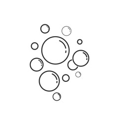 bubble vector line icon isolated on white background