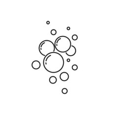 bubble vector line icon isolated on white background