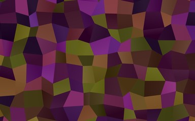 Dark Pink, Yellow vector polygonal illustration consisting of rectangles. Rectangular design for your business. Creative geometric background in origami style with gradient.