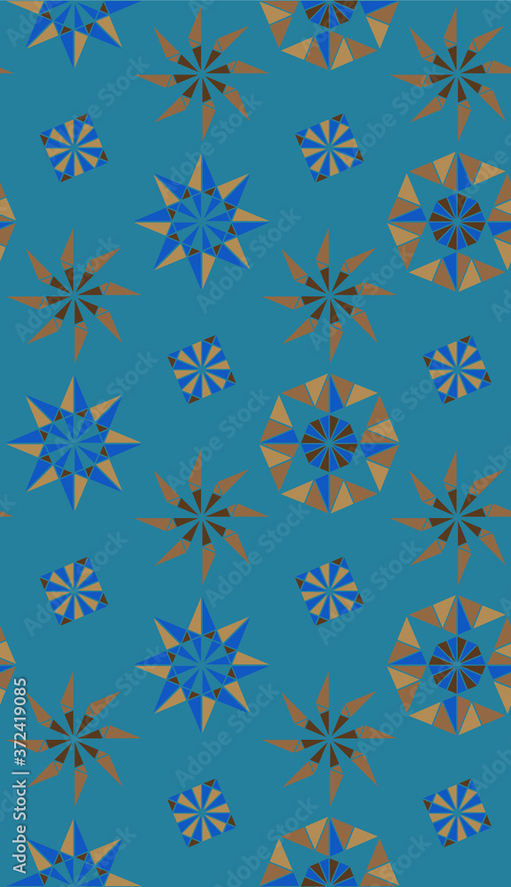 Poster seamless pattern in summer colors.