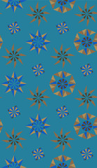 Seamless pattern in summer colors.