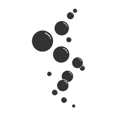 bubble vector icon isolated on white background
