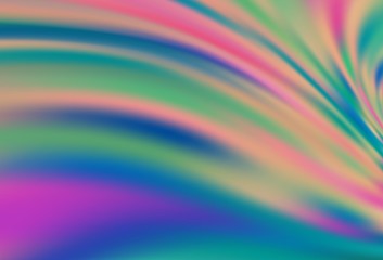 Dark Orange vector blurred pattern.