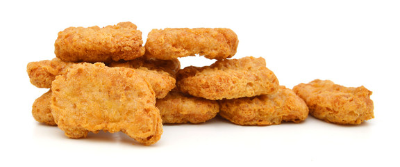 Macro of fried chicken nuggets high resolution