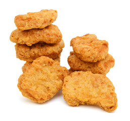 Macro of fried chicken nuggets high resolution