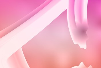 Light Pink vector blurred shine abstract background.