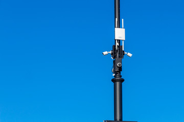 Cctv on street pole