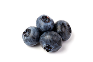 Blueberry isolated. Blueberry on white background. Bilberry. Clipping path.