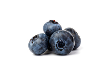 Blueberry isolated. Blueberry on white background. Bilberry. Clipping path.