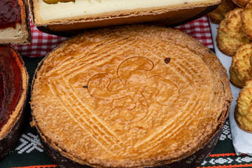 homemade Basque cake, urkiola, Bizcaya, basque country, spain