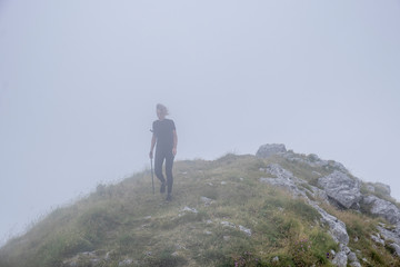 route to mount Amboto, Alava, basque country, spain