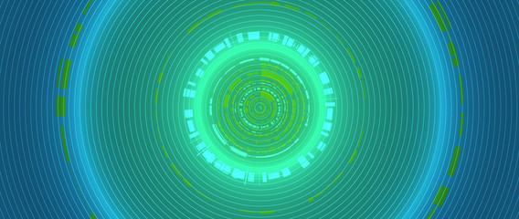 Quantum processing. Deep learning artificial intelligence. Future new technology  for business or science presentation