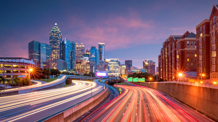 Fototapeta na wymiar Downtown Atlanta, Georgia, USA skyline.