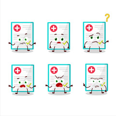 Cartoon character of medical payment with what expression