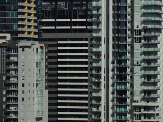 Fototapeta na wymiar High rise buildings are a modern mosaic