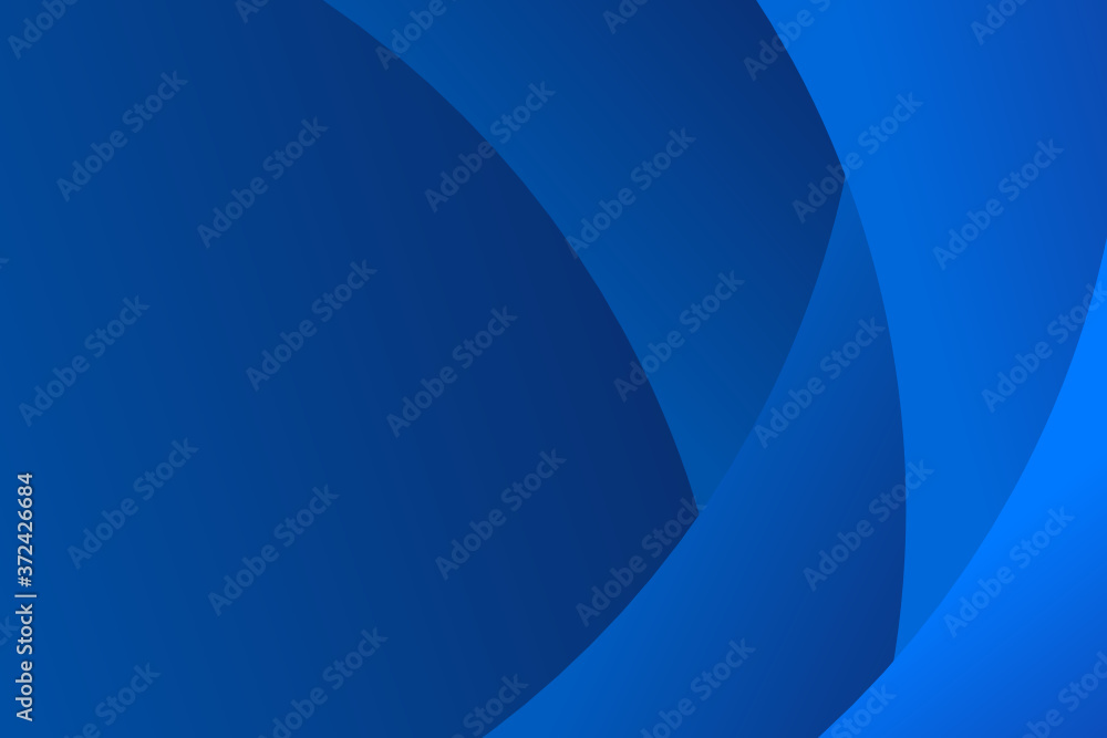 Poster paper layer circle blue abstract background. curves and lines use for banner, cover, poster, wallpap