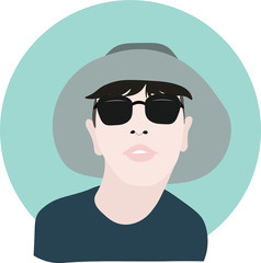 young man with sunglasses