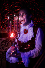 grin of a vampire